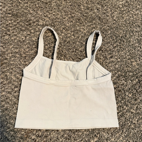 Colsie Ribbed Off-White Tank Top - Picture 3 of 3